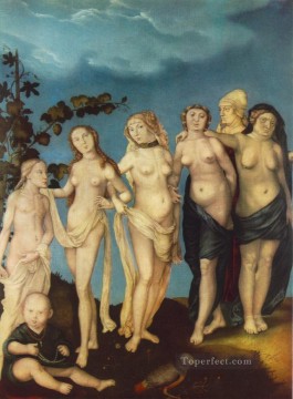  pintor Obras - Las siete edades de la mujer El pintor desnudo renacentista Hans Baldung